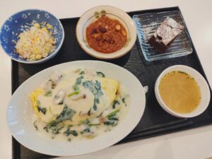 静明館食堂 いつもの クリスマスメニュー