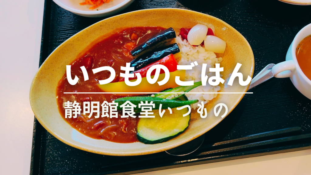 静明館食堂　いつもの　夏野菜カレー